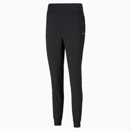 Favourite Tapered Women's Running Pants, Puma Black, small-THA