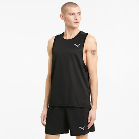 Favorite Men's Running Singlet, Puma Black, small-DFA