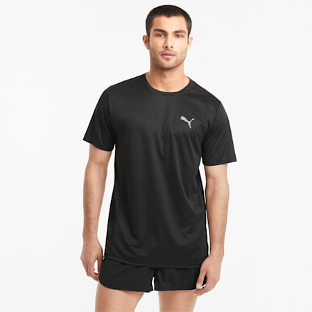 T-shirt da running a maniche corte Favourite uomo, Puma Black, small