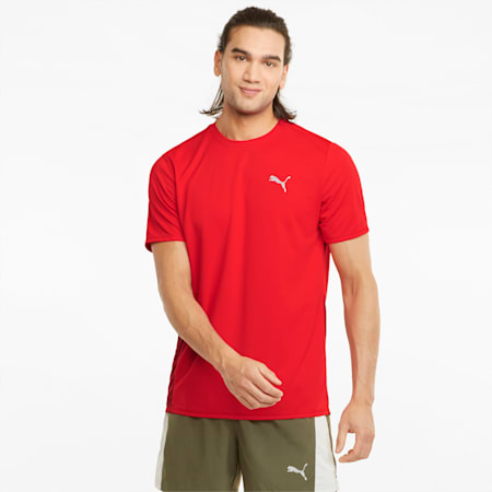 Favourite Short Sleeve Men's Running Tee, High Risk Red-Intense Red, small-PHL