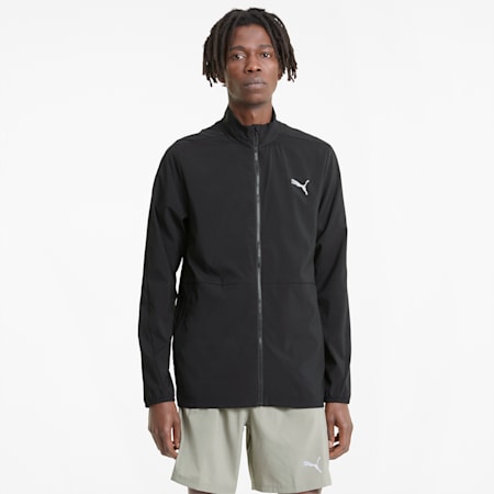 RUN FAVOURITE Men's Woven Jacket, Puma Black, small-NZL