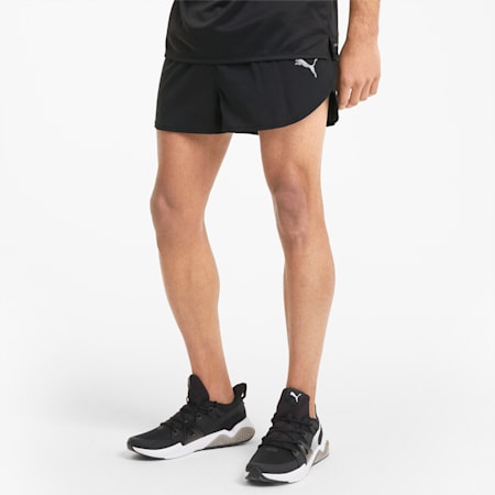 Favourite Split Men's Running Shorts, Puma Black, small-AUS