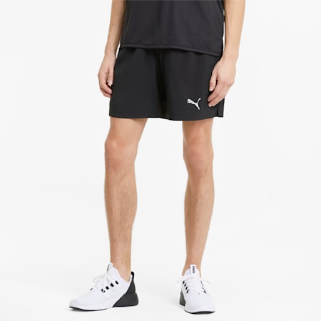 กางเกงวิ่งขาสั้นผ้าทอผู้ชาย Favourite Woven 7" Session, Puma Black, small-THA