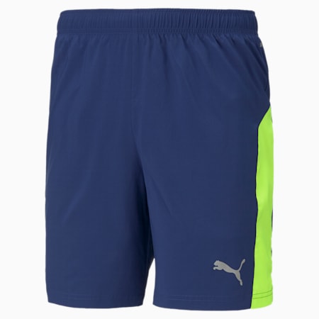 Favourite Woven 7" Men's Session Running Shorts, Elektro Blue-Yellow Alert, small-IND