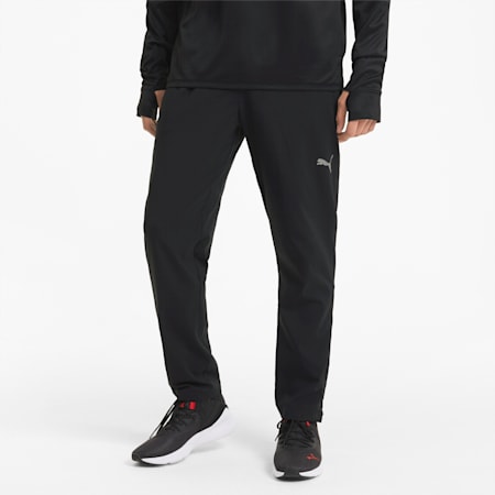 Favourite Tapered Men's Running Slim Pants, Puma Black, small-IND