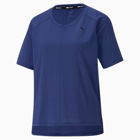 Studio Graphene Relaxed Fit Women's Training Relaxed T-shirt, Elektro Blue, small-IND
