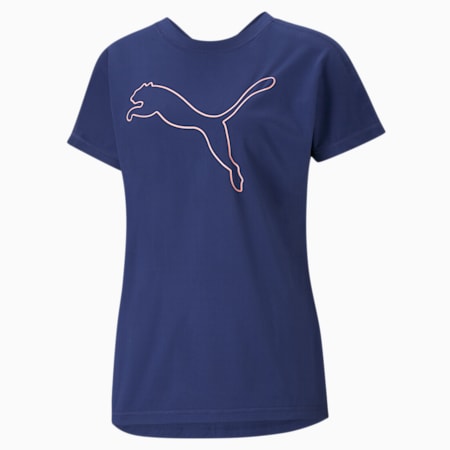 Favourite Cat Jersey Women's Training Tee, Elektro Blue, small-AUS