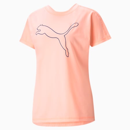 Favourite Cat Jersey Women's Training Tee, Elektro Peach, small-PHL