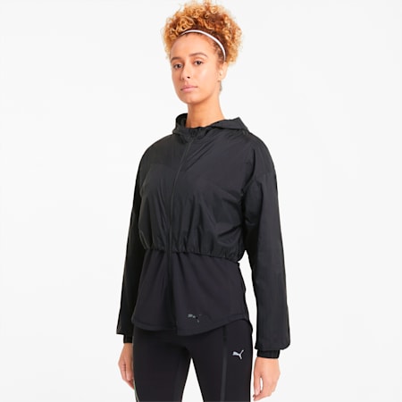 Ultra Women's Hooded Training Jacket, Puma Black, small-PHL