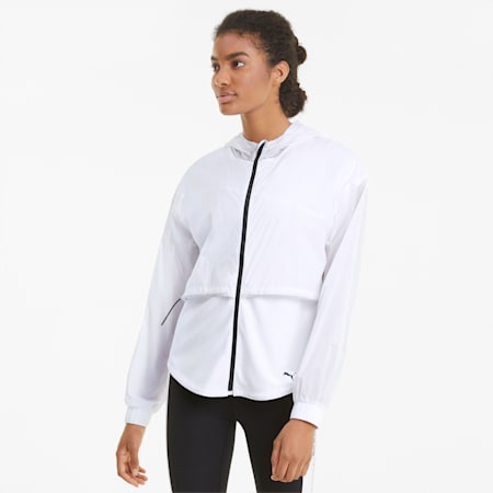 Ultra Women's Hooded Training Jacket, Puma White, small-SEA