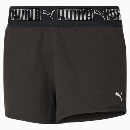 Shorts de entrenamiento elásticos con entrepierna de 8 cm para mujer, Puma Black, small
