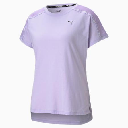 Logo Boyfriend Women's Training Tee, Light Lavender, small-THA