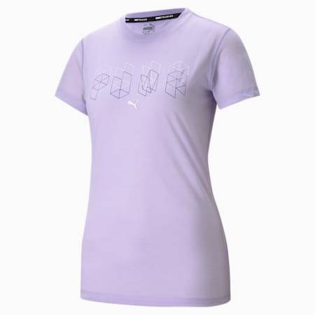 Performance Branded Short Sleeve Women's Training Tee, Light Lavender, small-SEA