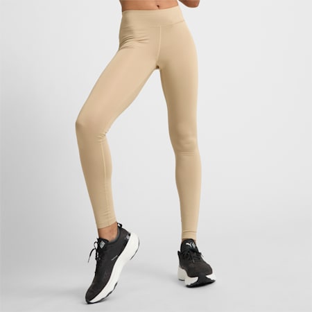 Performance Full-Length Women's Training Leggings, Prairie Tan, small