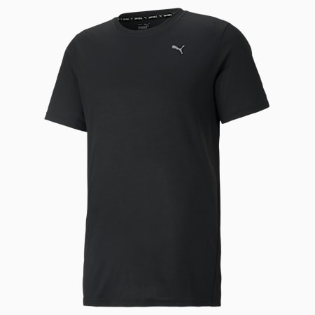 Performance sportshirt met korte mouwen heren, Puma Black, small