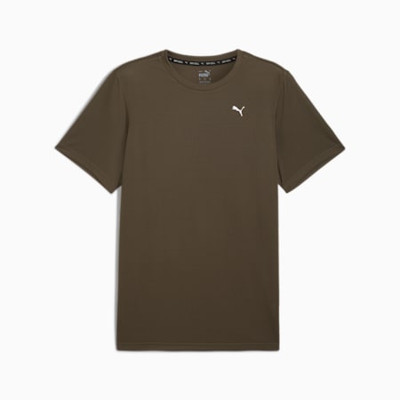 Performance Short Sleeve Training Tee Men, Dark Olive, small-SEA