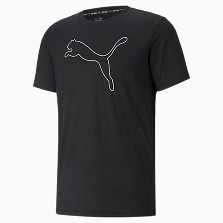 Performance Cat Men's Training Tee, Puma Black, small-THA