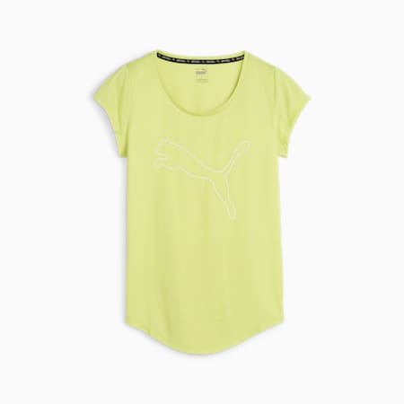 Performance Heather Cat sportshirt dames, Lime Pow Heather, small