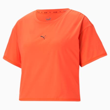 COOLadapt Women's Running Tee, Lava Blast, small-PHL