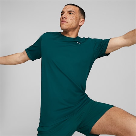 Performance Men's Training Tee, Varsity Green, small-SEA