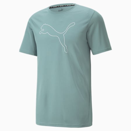 Performance Cat Men's Tee, Mineral Blue, small-AUS