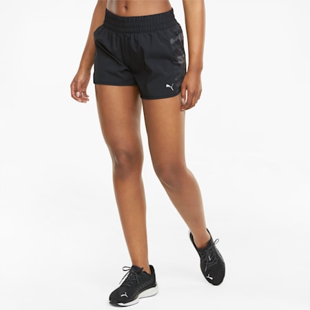 Graphic Woven 3" Women's Running Shorts, Puma Black, small-PHL