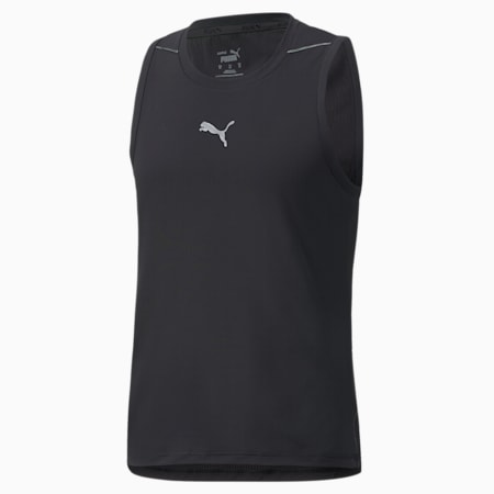 COOLADAPT Men's Running Singlet, Puma Black, small-PHL