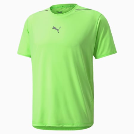 Camiseta de running de manga corta para hombre COOLADAPT, Green Glare, small