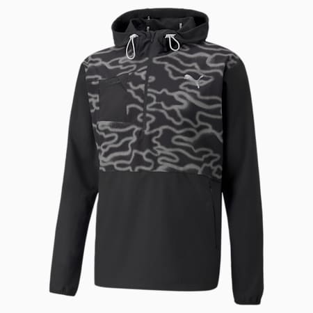 Reflective Woven Men’s Running Jacket, Puma Black, small-SEA