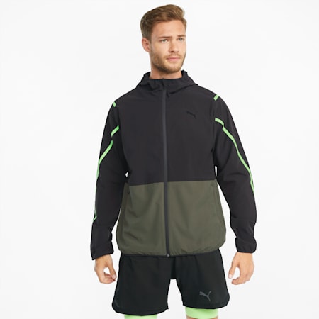 Woven Ultra Men's Training Jacket, Grape Leaf-Puma Black, small-AUS