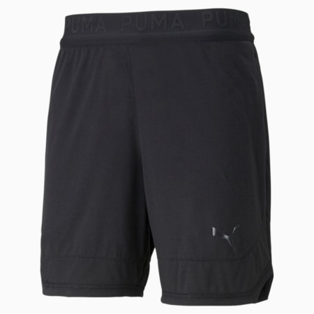 Vent Knitted 7" Men's Training Shorts, Puma Black, small-PHL