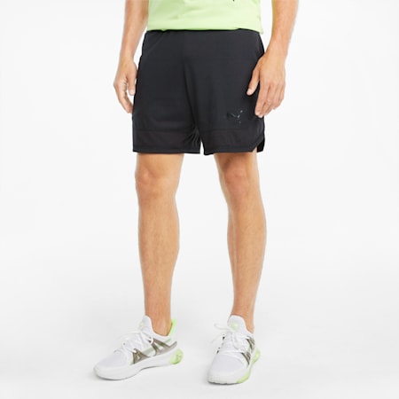 Vent Knitted 7" Men's Training Shorts, Puma Black, small-PHL