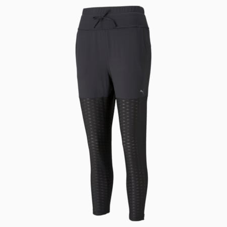 Flawless Fitted Women's Slim Training Joggers, Puma Black, small-IND