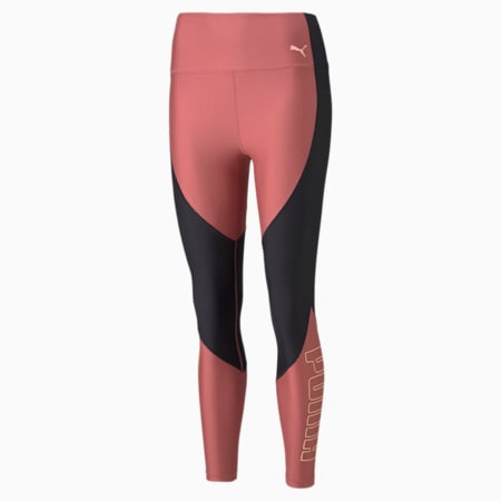 EVERSCULPT Logo Women's Training Leggings, Mauvewood-Puma Black, small-AUS