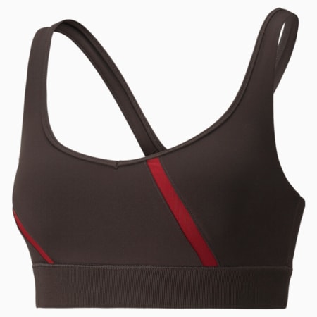 EXHALE Mesh Curve Women's Training Bra, After Dark, small