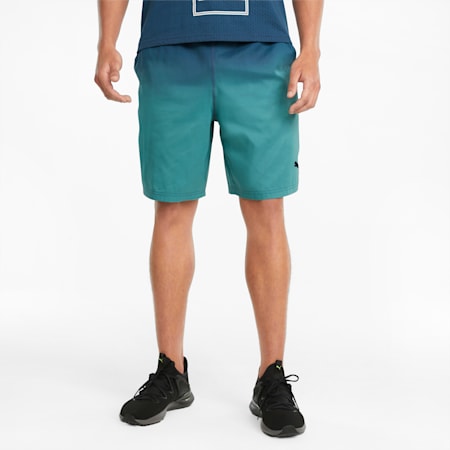 Shorts da allenamento in tessuto 7" con stampa effetto sfumato uomo, Intense Blue, small