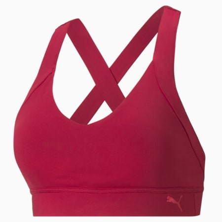 Own It Mid Impact Women's Training Sports Bra, Persian Red, small-AUS