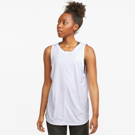 CLOUDSPUN High Neck Women's Training Tank Top, Puma White, small-THA
