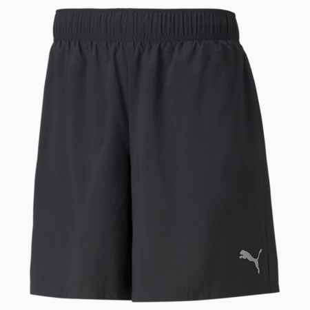 Favourite 2-in-1 Men's Running Shorts, Puma Black-Green Glare, small-SEA