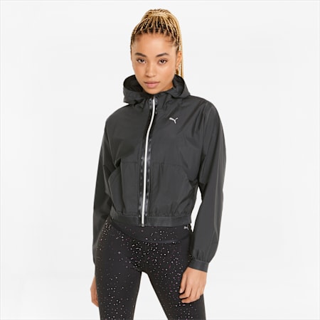 Stardust Woven Women's Training Jacket, Puma Black, small-AUS