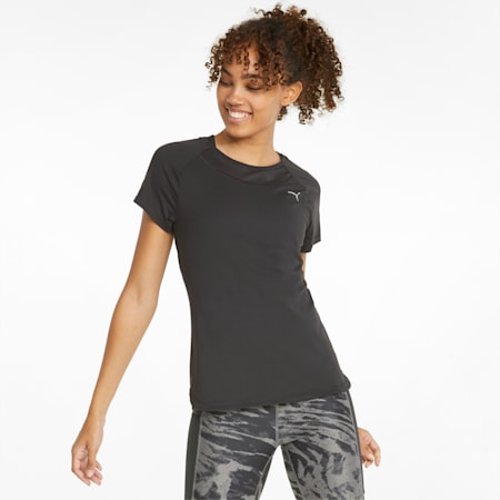 CLOUDSPUN Marathon Women's Running Tee, Puma Black, small-PHL