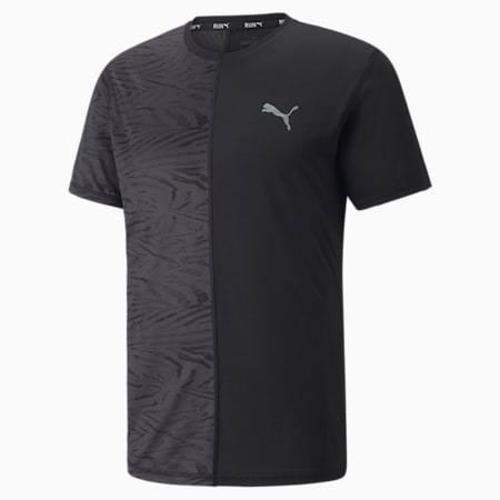 Graphic Kurzärmliges Herren Lauf-T-Shirt, Puma Black, small