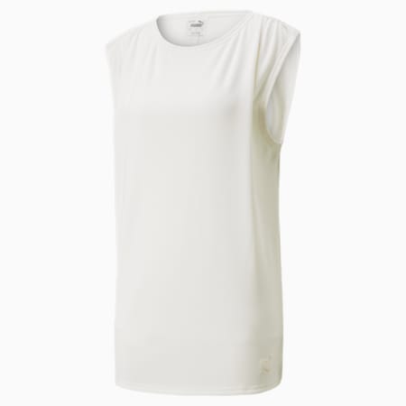 Exhale Relaxed Damen Trainings-T-Shirt, Pristine, small