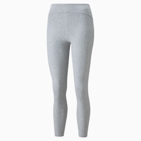 Leggings de training para mujer Exhale Ribbed Detail, Light Gray Heather, small