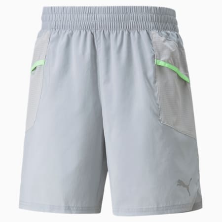 Shorts da running Q2 7” da uomo, Harbor Mist, small
