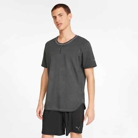 Studio Wash Men's Training Tee, Puma Black, small-PHL