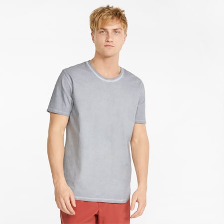 Studio Wash Men's Training Tee, Harbor Mist, small-SEA