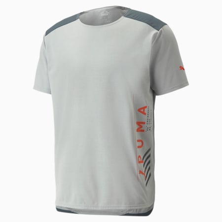 Camiseta de training para hombre Short Sleeve, Harbor Mist, small