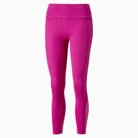 Flawless High Waist 7/8 Women's Training Leggings, Deep Orchid, small-PHL