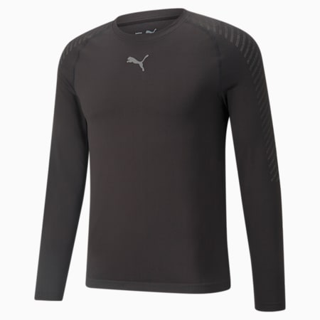 Camiseta de training para hombre FORMKNIT SEAMLESS Long Sleeve, Puma Black, small